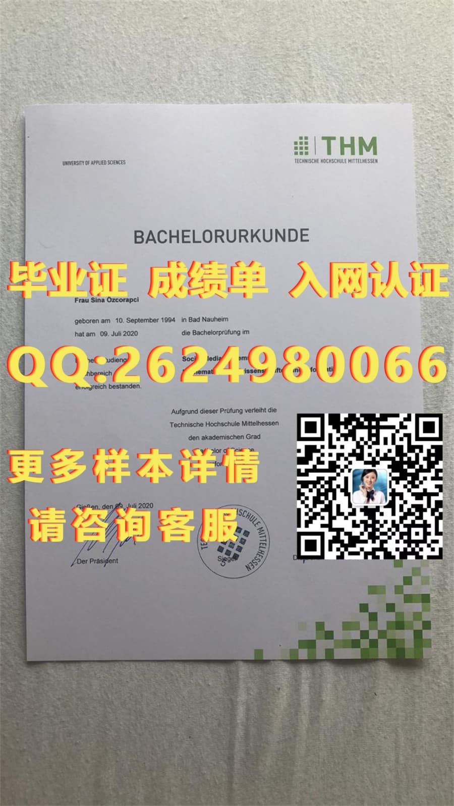 应用型本科学士学位证书_阿伦应用技术大学毕业证模版|文凭参考|学位证|成绩单图片_应届毕业生学历学位证明模板